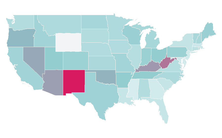 Affinity by region — Cannibal Corpse, United States