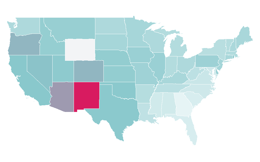 Affinity by region — Can't Hardly Wait, United States