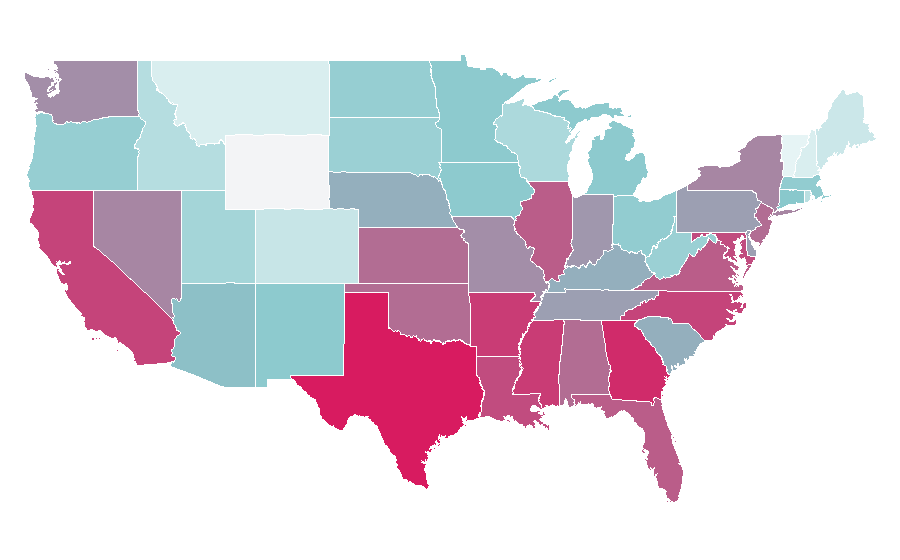 Affinity by region — Cantaloupe, United States