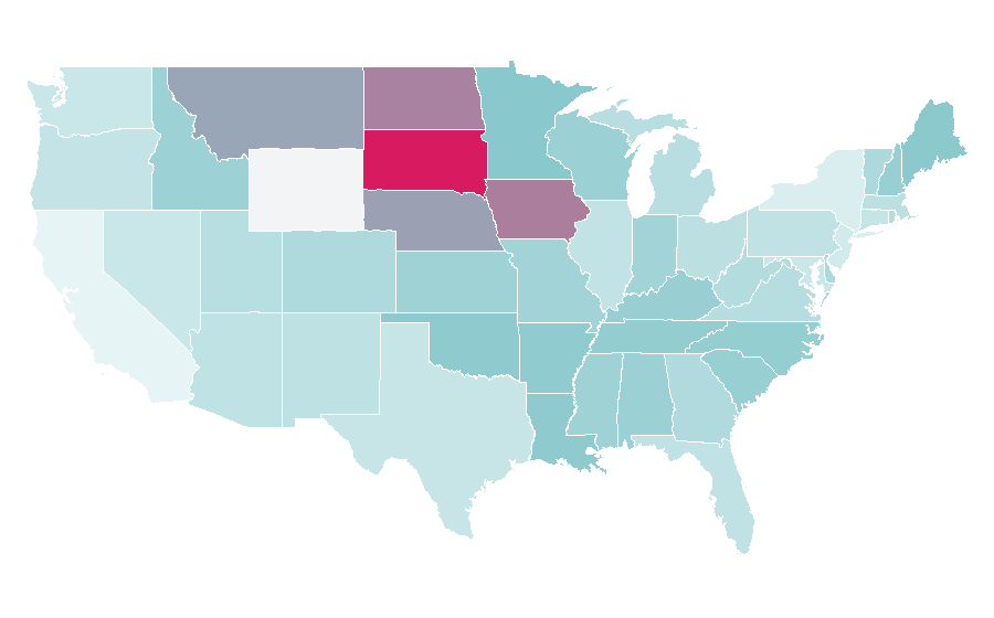 Affinity by region — Canvas On Demand, United States