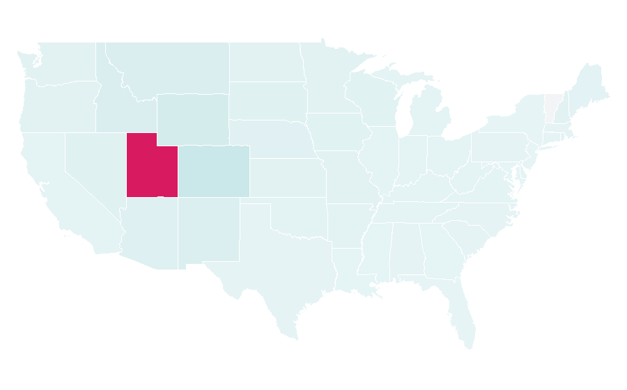 Affinity by region — Canyonlands National Park, United States