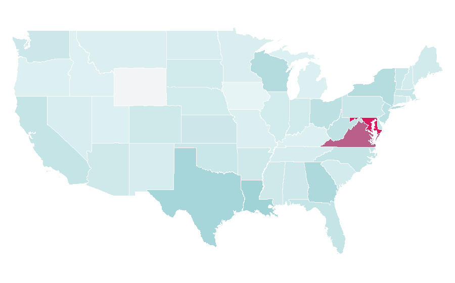 Affinity by region — Cap, United States