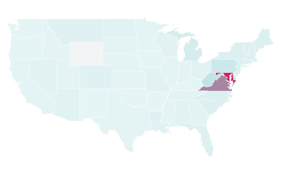 Affinity by region — Capital (radio network), United States