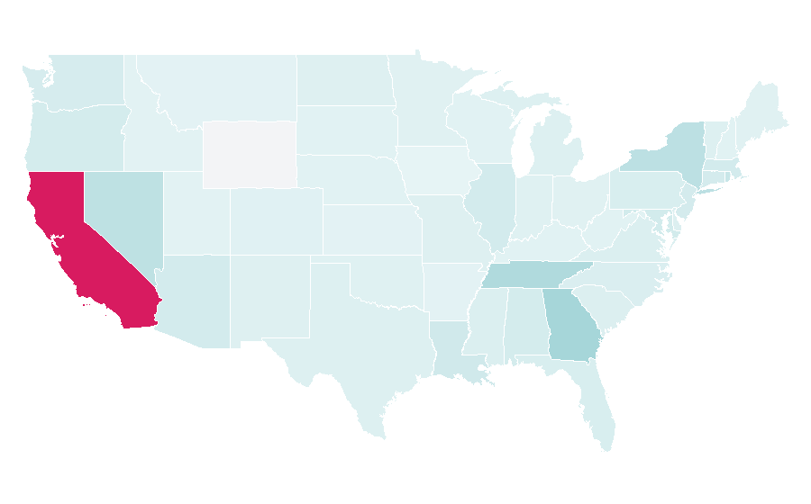 Affinity by region — Capitol Records, United States