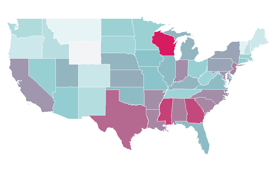 Affinity by region — Cap'n Crunch, United States