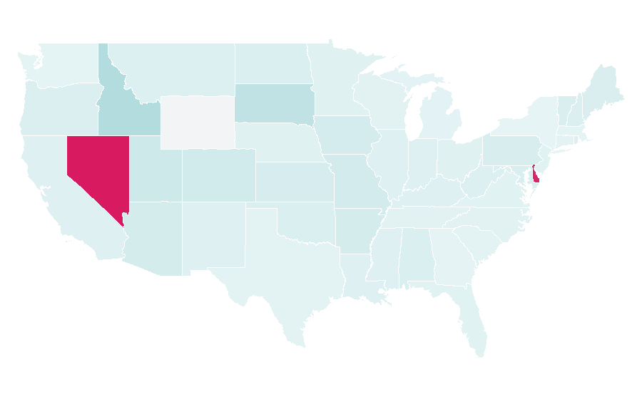 Affinity by region — Capriotti's Sandwich Shop, United States