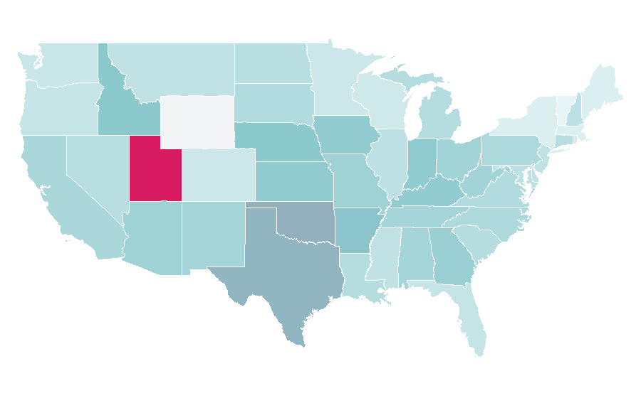 Affinity by region — Captain America: The Winter Soldier, United States