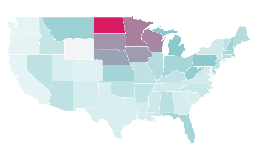 Affinity by region — Captain Morgan, United States