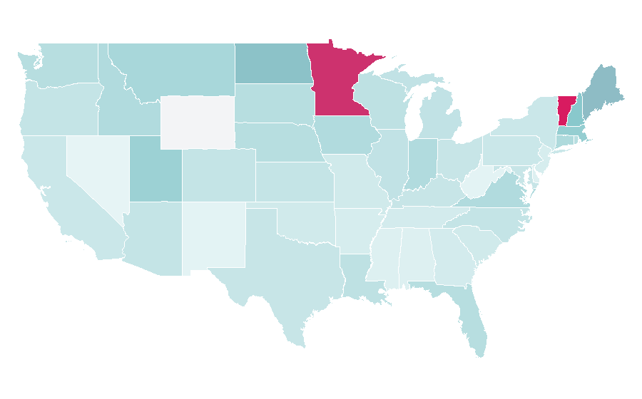 Affinity by region — Captain Phillips (film), United States