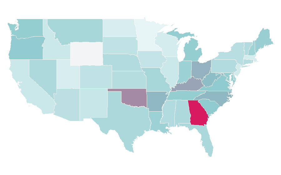 Affinity by region — Captain PlanET, United States