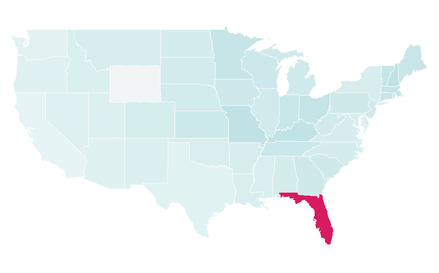 Affinity by region — Captiva Island, United States