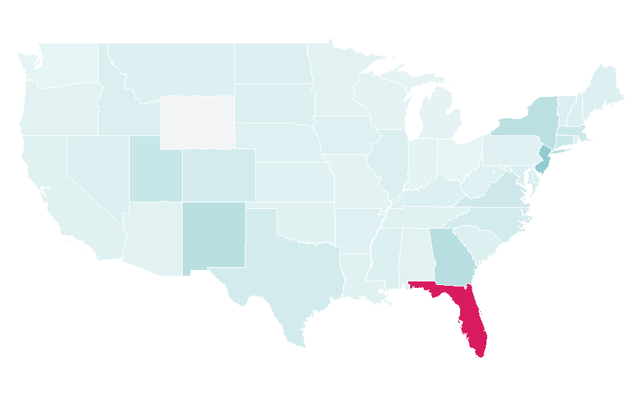 Affinity by region — Caracol Radio, United States