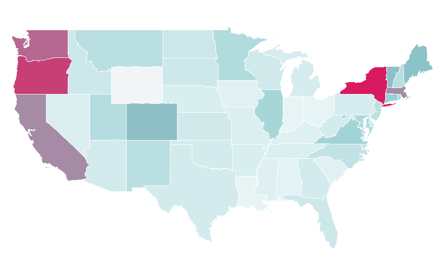 Affinity by region — Caran d'Ache (company), United States