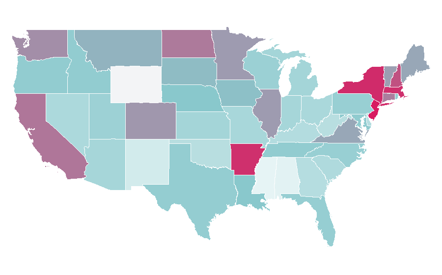 Affinity by region — Caraway, United States