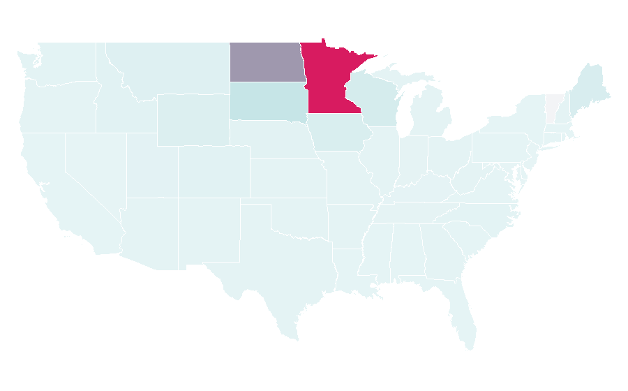 Affinity by region — Caribou, United States
