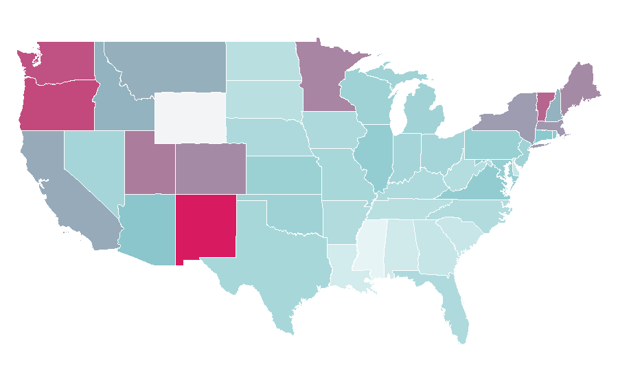 Affinity by region — Carl Sagan, United States