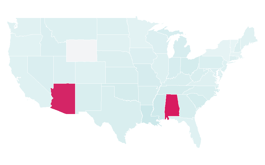 Affinity by region — Carl Weathers, United States