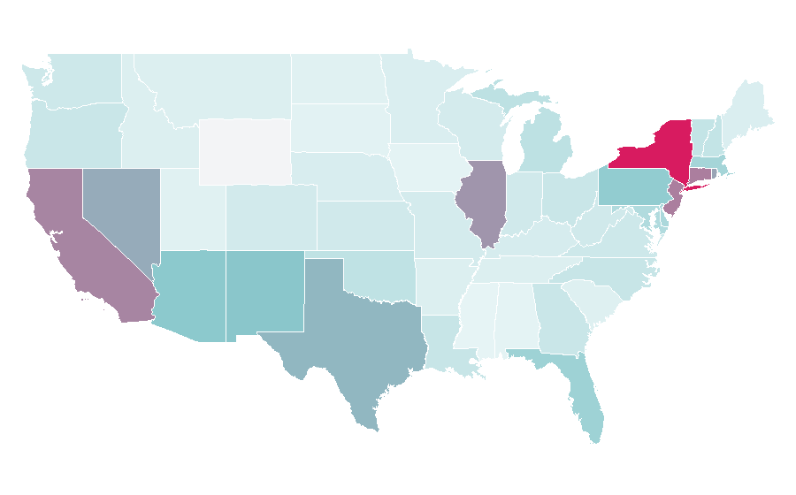 Affinity by region — carlitos way, United States