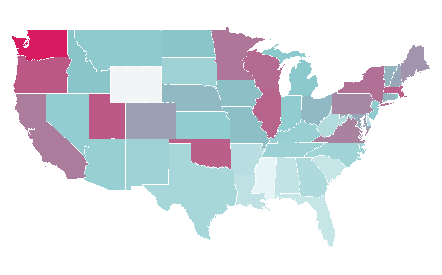 Affinity by region — Carly Rae Jepsen, United States