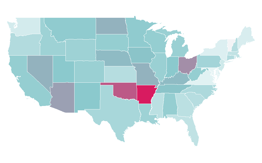 Affinity by region — Carmen Electra, United States