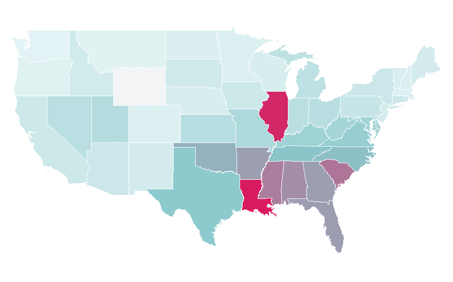 Affinity by region — Carnivàle, United States