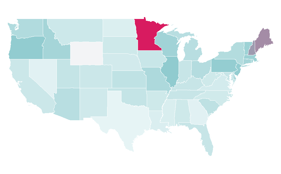 Affinity by region — Carole King, United States