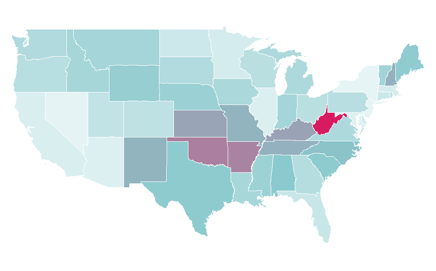 Affinity by region — Carport, United States