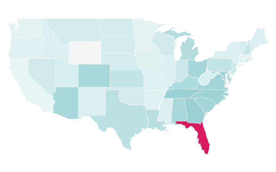 Affinity by region — Carrabba's Italian Grill, United States