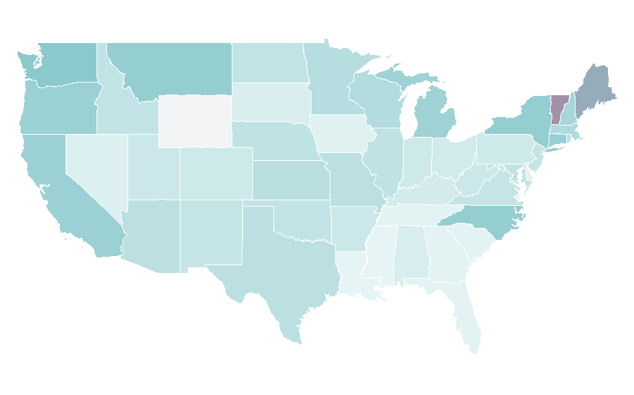 Affinity by region — Carrot cake, United States