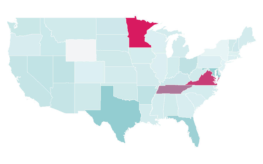 Affinity by region — Cars (franchise), United States