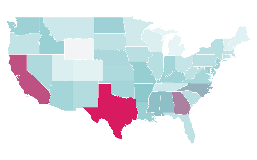 Affinity by region — Cartilage, United States