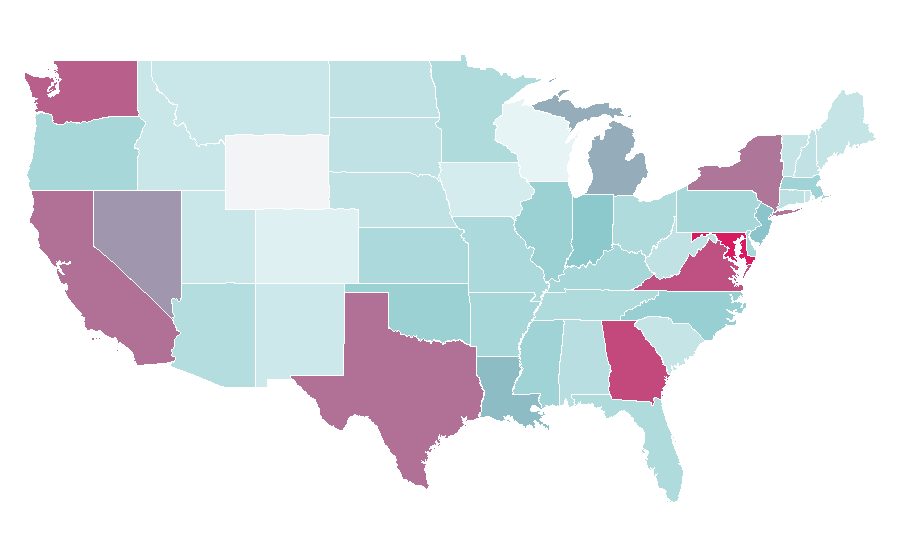 Affinity by region — Case Closed, United States