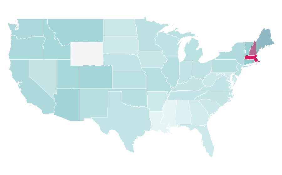 Affinity by region — Casey Affleck, United States
