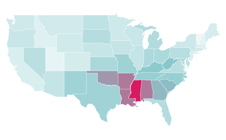 Affinität nach Region — Cash App, USA