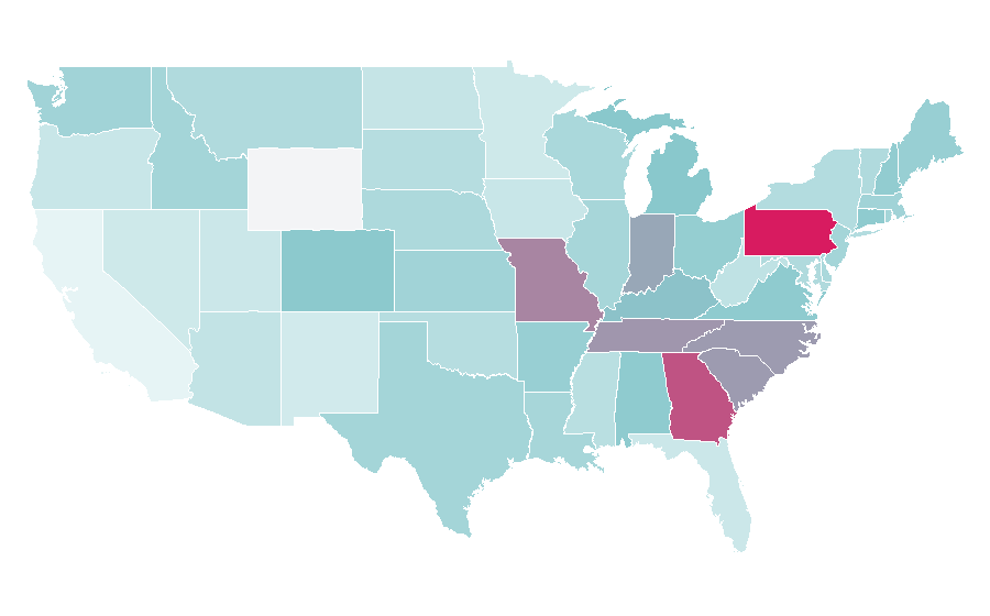 Affinity by region — Cash out refinancing, United States