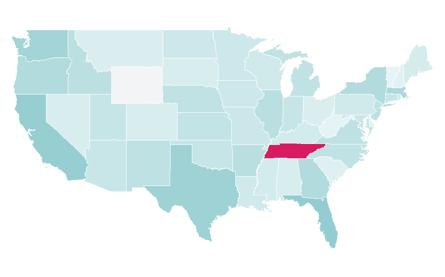 Affinity by region — Cashew, United States