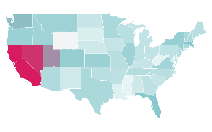 Affinity by region — Casino Royale, United States