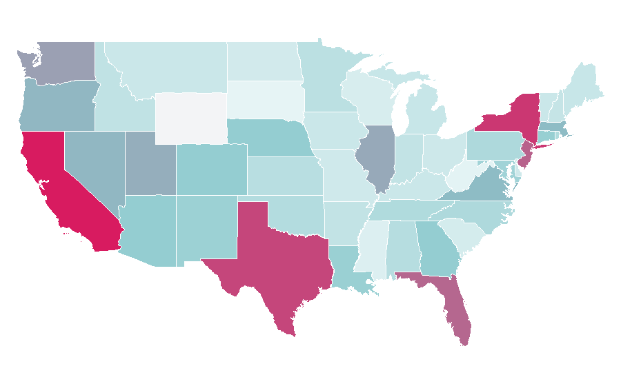 Affinity by region — Casio, United States