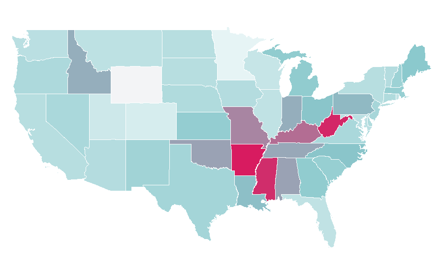 Affinity by region — CatDog, United States