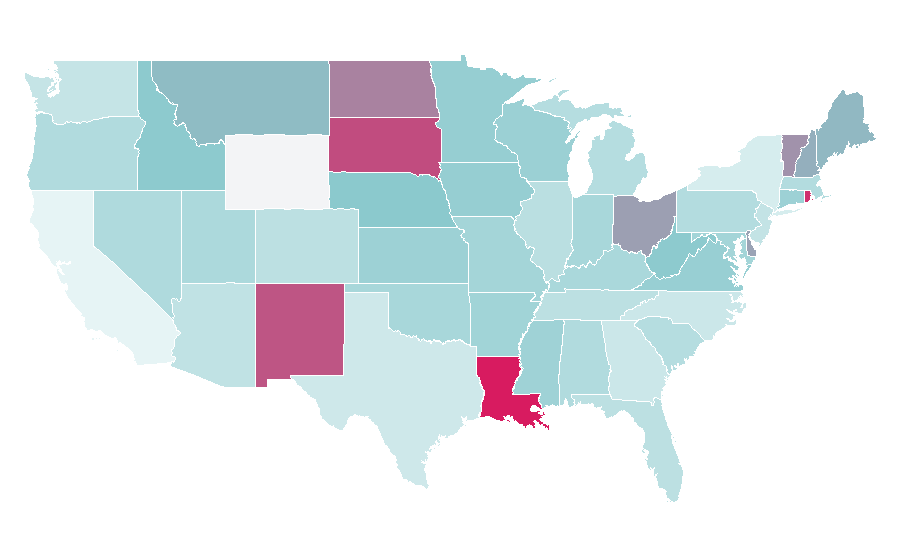 Affinity by region — Catholic News Service, United States