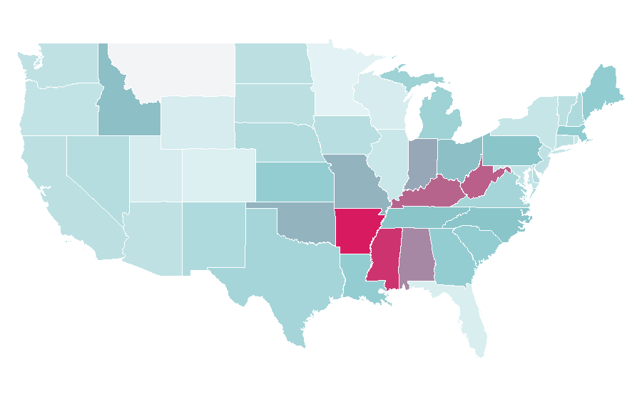 Affinity by region — Cats and Dogs, United States