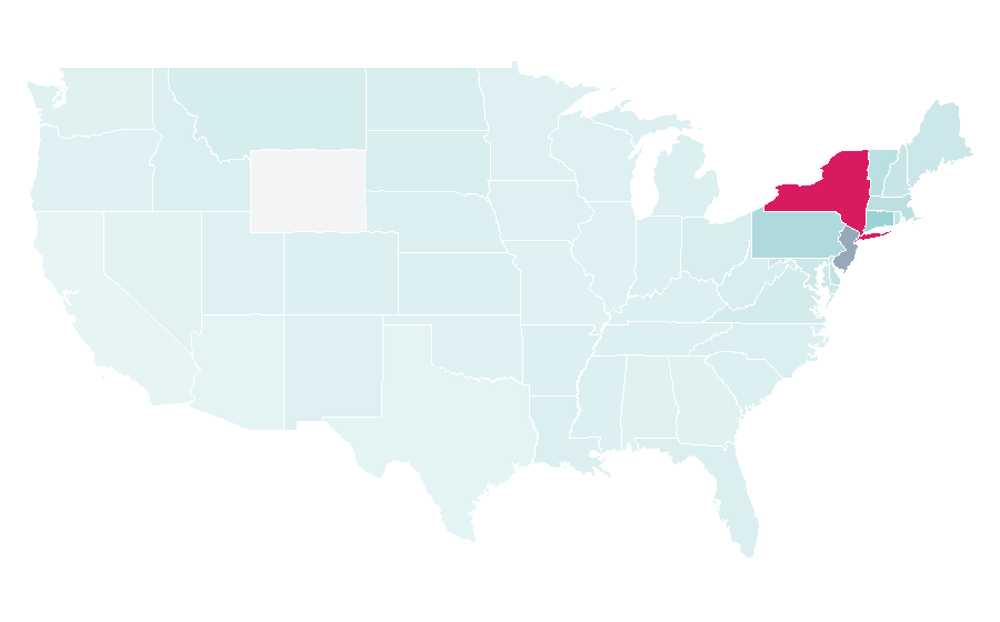Affinity by region — Catskill Mountains, United States