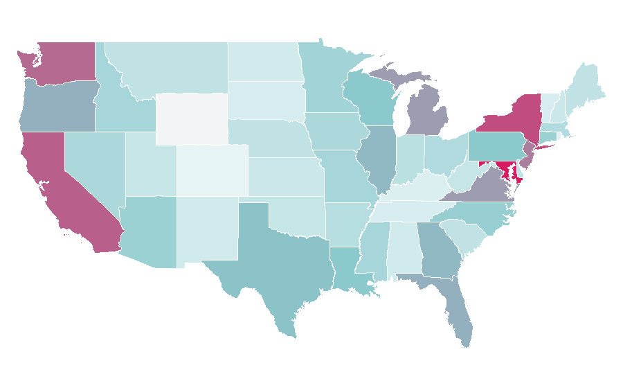 Affinity by region — Cauliflower, United States