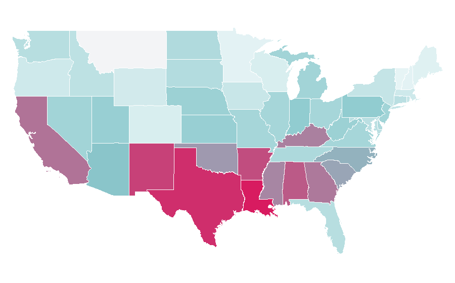 Affinity by region — Caveman, United States