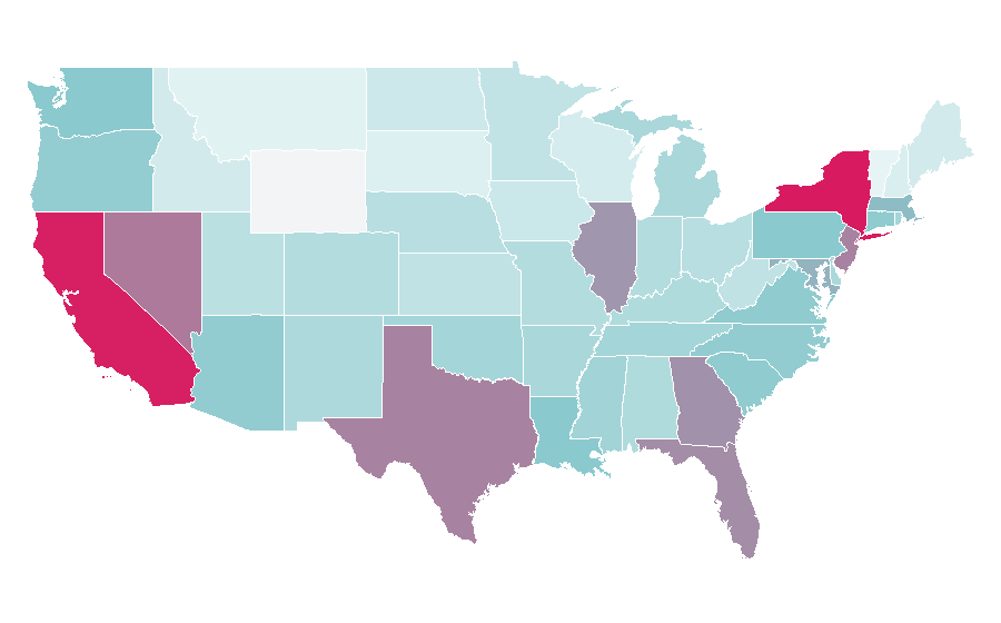 Affinity by region — Caviar, United States