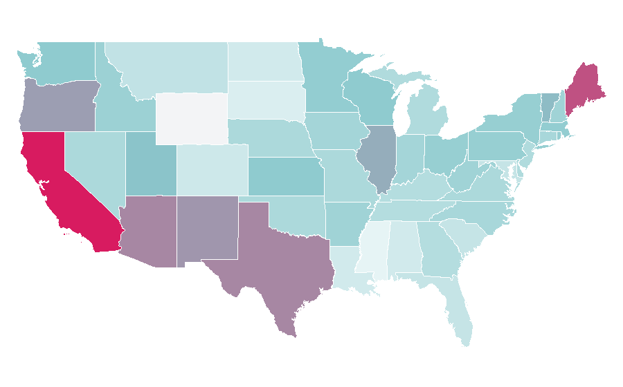 Affinity by region — CD player, United States