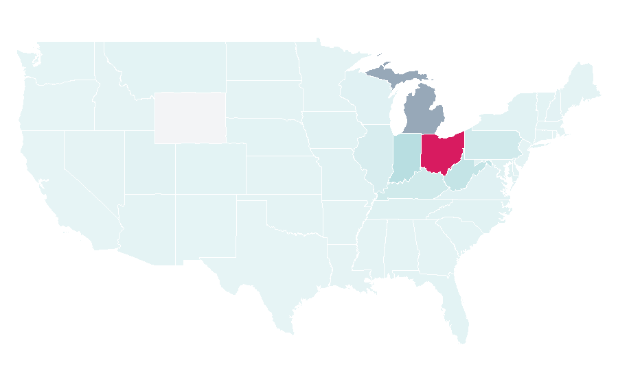 Affinity by region — Cedar Point, United States