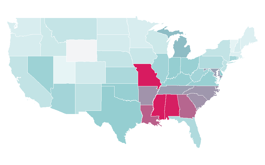Affinity by region — Cedric the Entertainer, United States