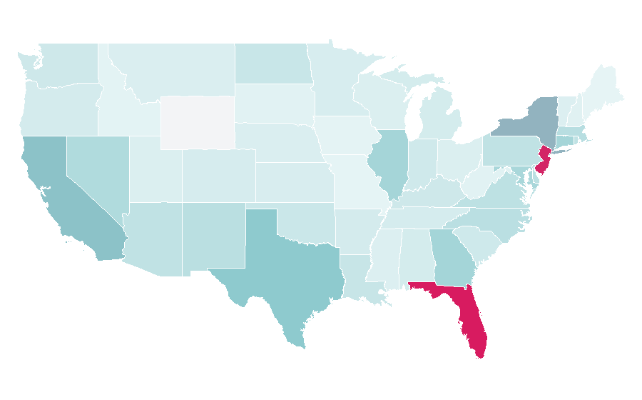 Affinity by region — Celia Cruz, United States
