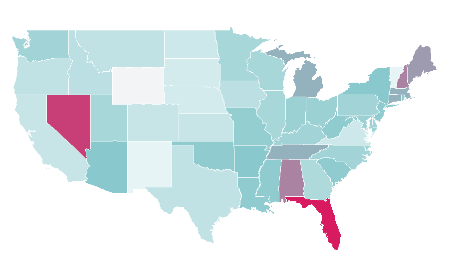Affinity by region — Celine Dion, United States